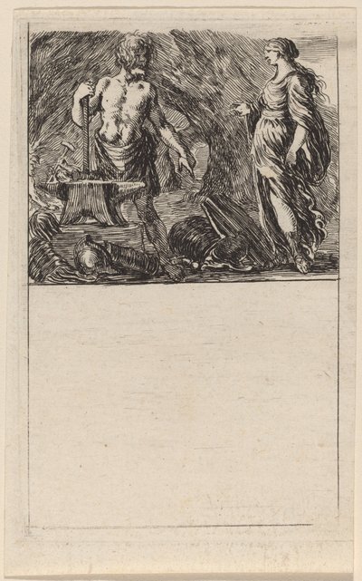 Vulkán és Thetis, 1644. alkotó: Stefano della Bella