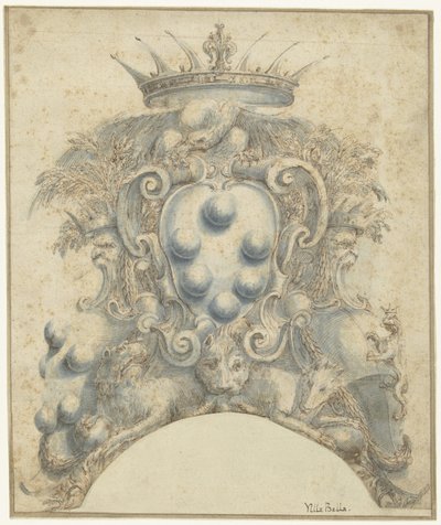 A Medici család címere alkotó: Stefano della Bella