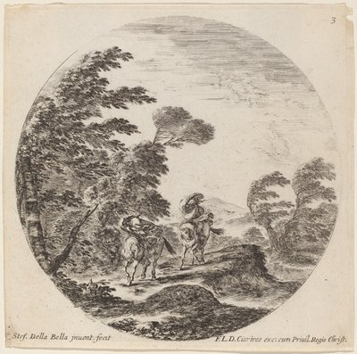 Szélfútta lovasok, 1646. alkotó: Stefano della Bella