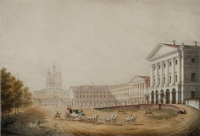 A Szmolnij Nemesleányok Intézete Szentpéterváron, 1823 alkotó: Stepan Philippovich Galaktionov