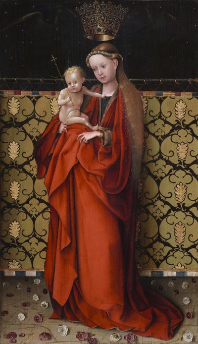 Angyalok által megkoronázott Szűz, 1450 körül (olaj, fa) alkotó: Stephan Lochner