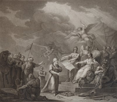 A Jassy-szerződés allegóriája, 1792 alkotó: Stephanoff