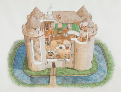 Nunney Castle, Somerset, 2006 alkotó: Stephen Conlin