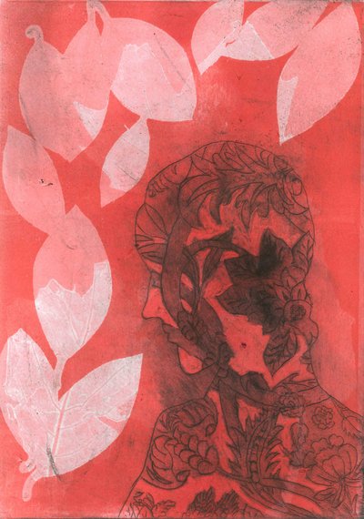 Cast II, 2015 (monoprint papírra) alkotó: Stephen Dow