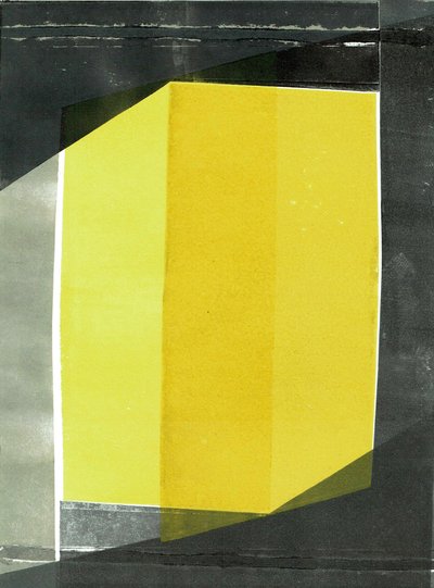 Oblique I, 2020, monoprint, papír alkotó: Stephen Dow