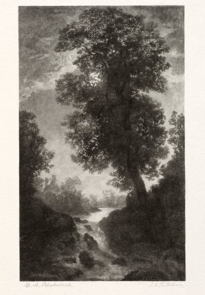 Vízesés holdfényben, 1887. alkotó: Stephen Greeley Putnam