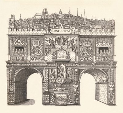 Jakab király tiszteletére emelt diadalív, Londonba való bejárat és áthaladás 1604-ben, alkotó: Stephen Harrison