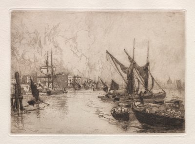On the Thames Canterbury, Eng., 1884. aug., 1884. alkotó: Stephen Parrish
