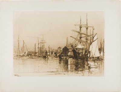 A belső kikötő, Gloucester alkotó: Stephen Parrish