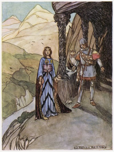 Illusztráció Siegfried, a sárkányölőhöz (színes litó) alkotó: Stephen Reid