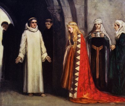 Szent Bernát és nővére Hombeline (színes litó) alkotó: Stephen Reid