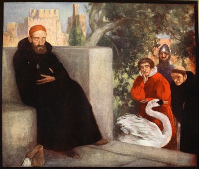 Lincolni Szent Hugh és a hattyú, illusztráció a 