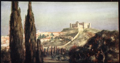 Spoletto, Szent Benedek szülőhelye, illusztráció a 