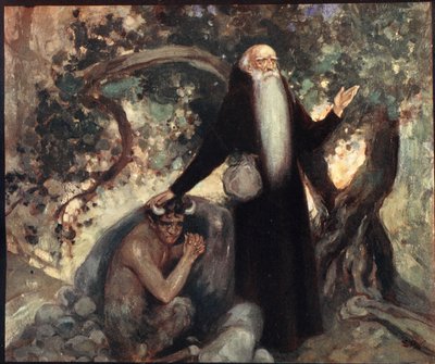 Szent Antal és a Szatír, illusztráció a 
