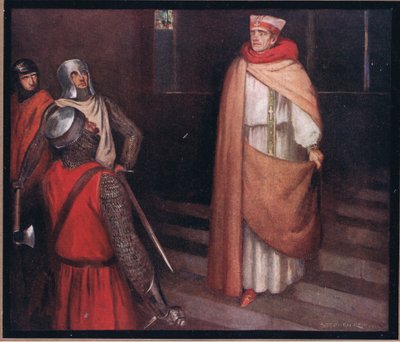 Szent Tamás mártíromsága (színes litó) alkotó: Stephen Reid