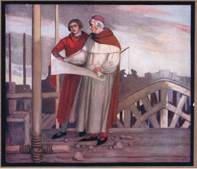 A winchesteri katedrális épülete (színes litó) alkotó: Stephen Reid