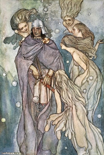 „Ott laktak a vörös hajú óceáni nimfák”, 1910. alkotó: Stephen Reid