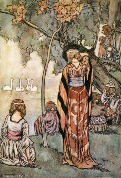 „Tábort vertek, és a hattyúk énekeltek nekik”, 1910. alkotó: Stephen Reid