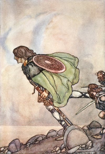 „Degyen és síkságon futottak vele”, 1910. alkotó: Stephen Reid