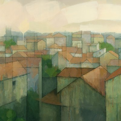 Geometrikus városi tetők alkotó: Steve Mitchell