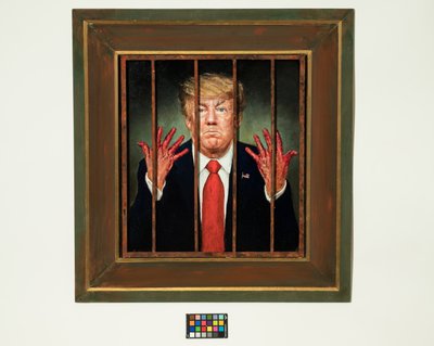 Trump Convicted, 2020 (olaj, panel) alkotó: Steven Skollar