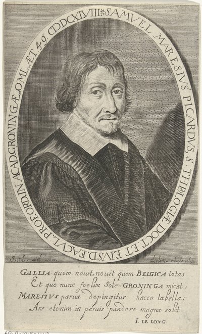 Portré van Samuel Maresius alkotó: Steven van Lamsweerde