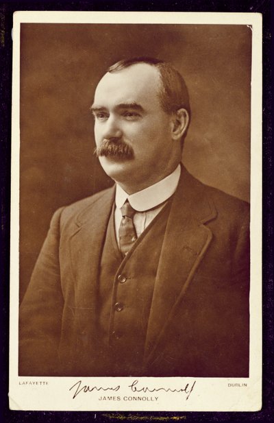 James Connolly (1868-1916) a Lafayette fotósa, Dublin, 1910 körül (szepiaszínű fotó). alkotó: Studio Lafayette