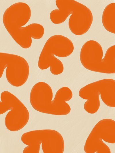 Absztrakt narancssárga formák alkotó: Studio Palette