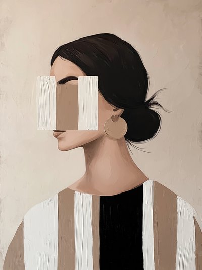 Elegáns absztrakt portré alkotó: Studio Palette