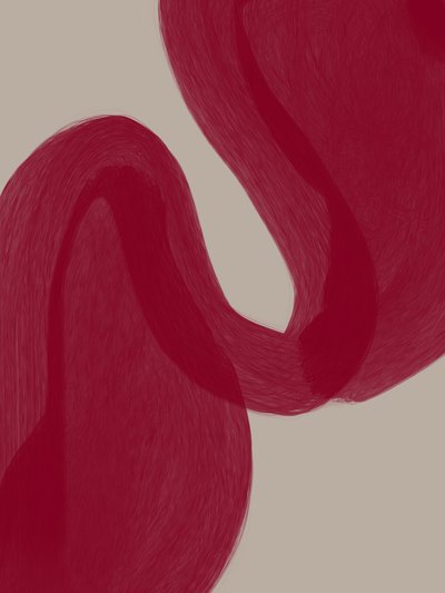 Hullámzó vörös ívek alkotó: Studio Palette