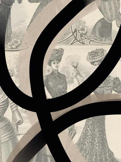Stílusos vintage divat – absztrakt alkotó: Studio Palette