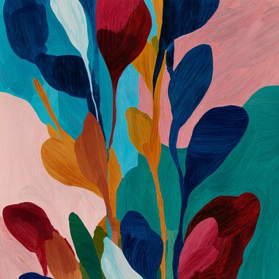 Élénk növényi formák alkotó: Studio Palette