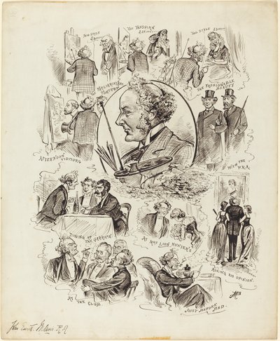 Napok hírességekkel: Mr. Millais, R.A. alkotó: Studio of Alfred Bryan