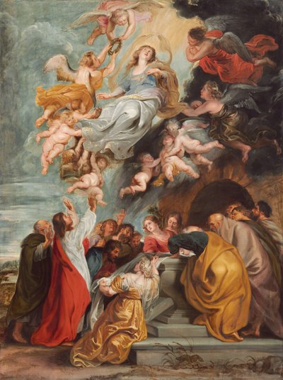 A Szűz mennybemenetele alkotó: Studio of Sir Peter Paul Rubens