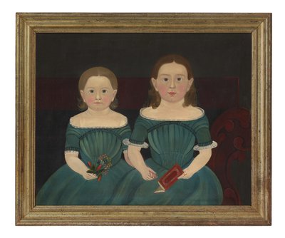 Mary és Elizabeth Hathaway, 1849 körül (olaj, vászon) alkotó: Sturtevant J. Hamblin