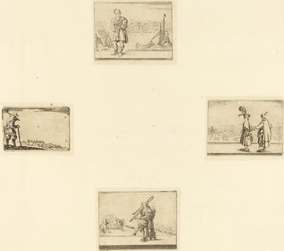 Rézkarcok lapja alkotó: Style of Jacques Callot