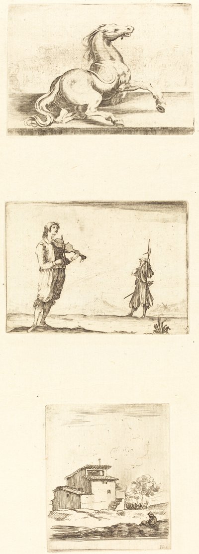 Rézkarcok lapja alkotó: Style of Jacques Callot