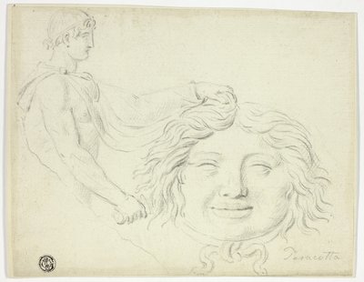 Perseus és a Gorgó feje alkotó: Style of Jacques Louis David