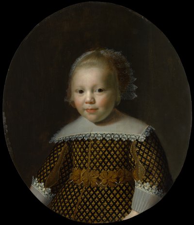 Egy fiatal fiú portréja. alkotó: Style of Paulus Moreelse