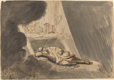 Jákob álma alkotó: Style of Rembrandt van Rijn