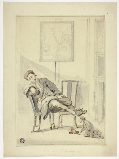 A fáradt sportoló alkotó: Style of William Hogarth