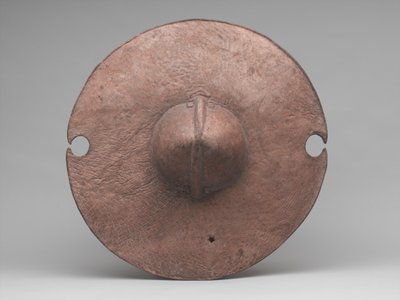 „Daraga” vagy pajzs, 1885 körül (vízilóbőr) alkotó: Sudanese School
