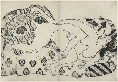 Erotikus műsor Hana ni Yosurukyo (sorozat címe) alkotó: Sugimura Jihei (attributed to)
