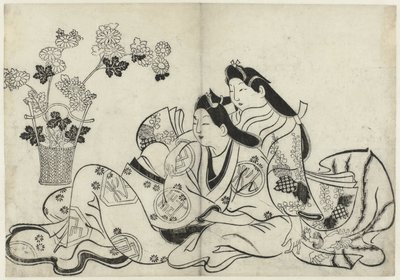 Erotikus teljesítmény Hana ni Yosurukyo (sorozat címe) alkotó: Sugimura Jihei (attributed to)