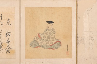 A harminchat költői halhatatlan portréi és versei Sanjurokkasen, 1674-92. alkotó: Sumiyoshi Gukei