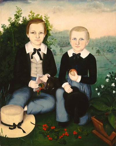 Testvérek, c. 1845. alkotó: Susan Catherine Waters