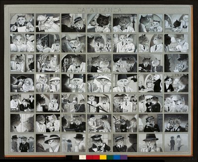 Illusztráció a Cats Galore! A kulturált macskák kompendiuma (kiad. 2015) alkotó: Susan Herbert