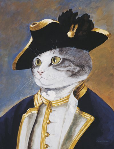 Illusztráció a Cats Galore! A kulturált macskák kompendiuma (kiad. 2015) alkotó: Susan Herbert