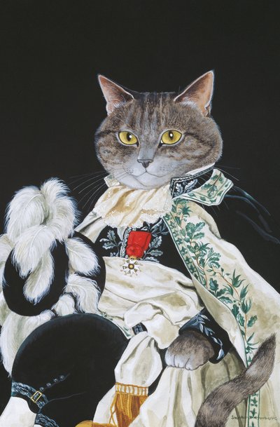 Illusztráció a Cats Galore! A kulturált macskák kompendiuma (kiad. 2015) alkotó: Susan Herbert
