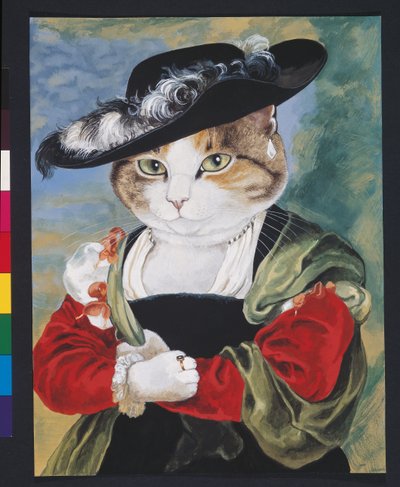 Illusztráció a Cats Galore! A kulturált macskák kompendiuma (kiad. 2015) alkotó: Susan Herbert